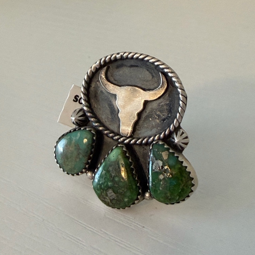 Turquoise & Sterling Silver Staement Ring
